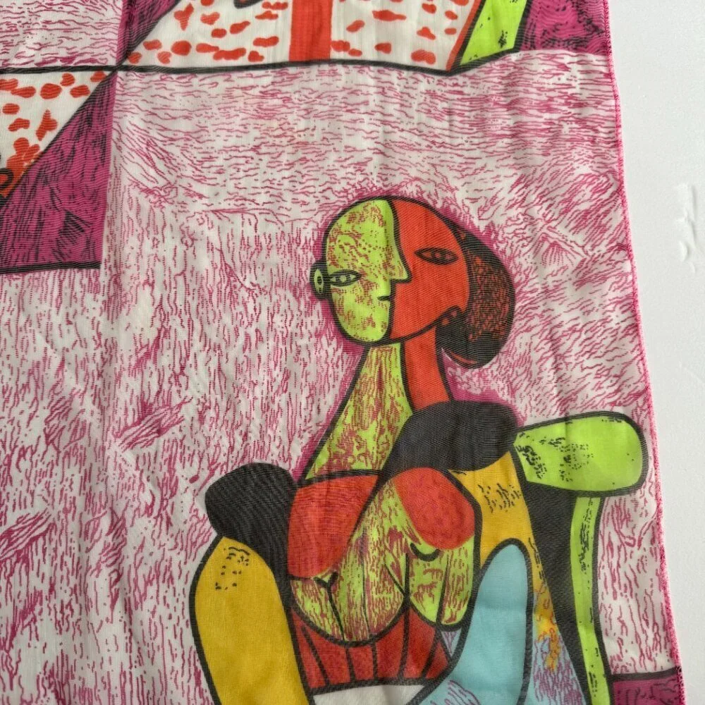Vintage Modern ART  Neck Bag Scarf 19